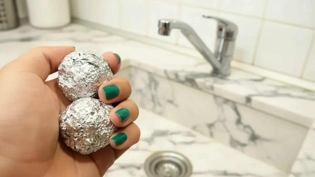 Aluminiumfolie: een verrassende oplossing voor verstopte gootstenen